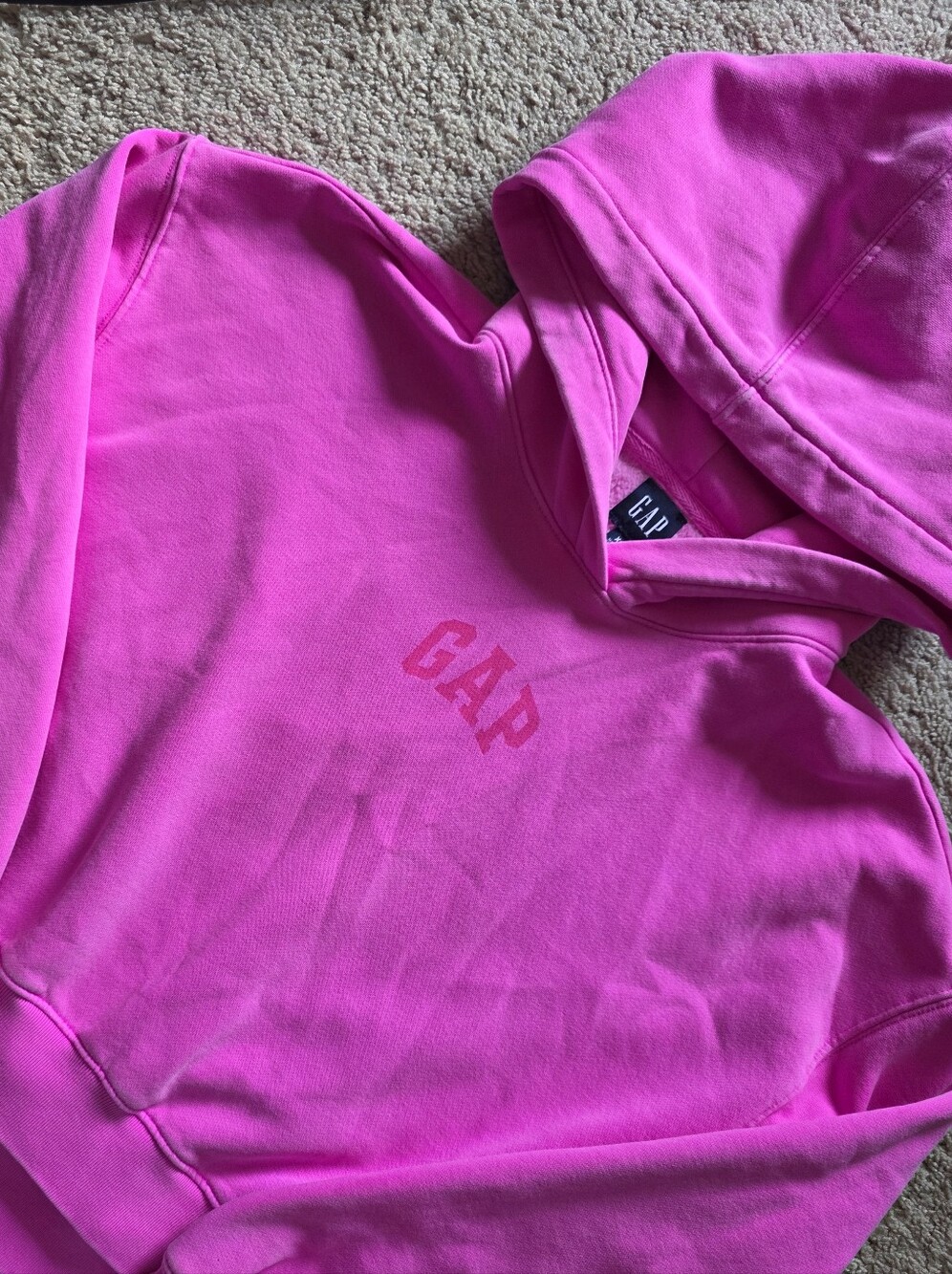 GAP Vintage Soft Crop Logo Hoodie XS